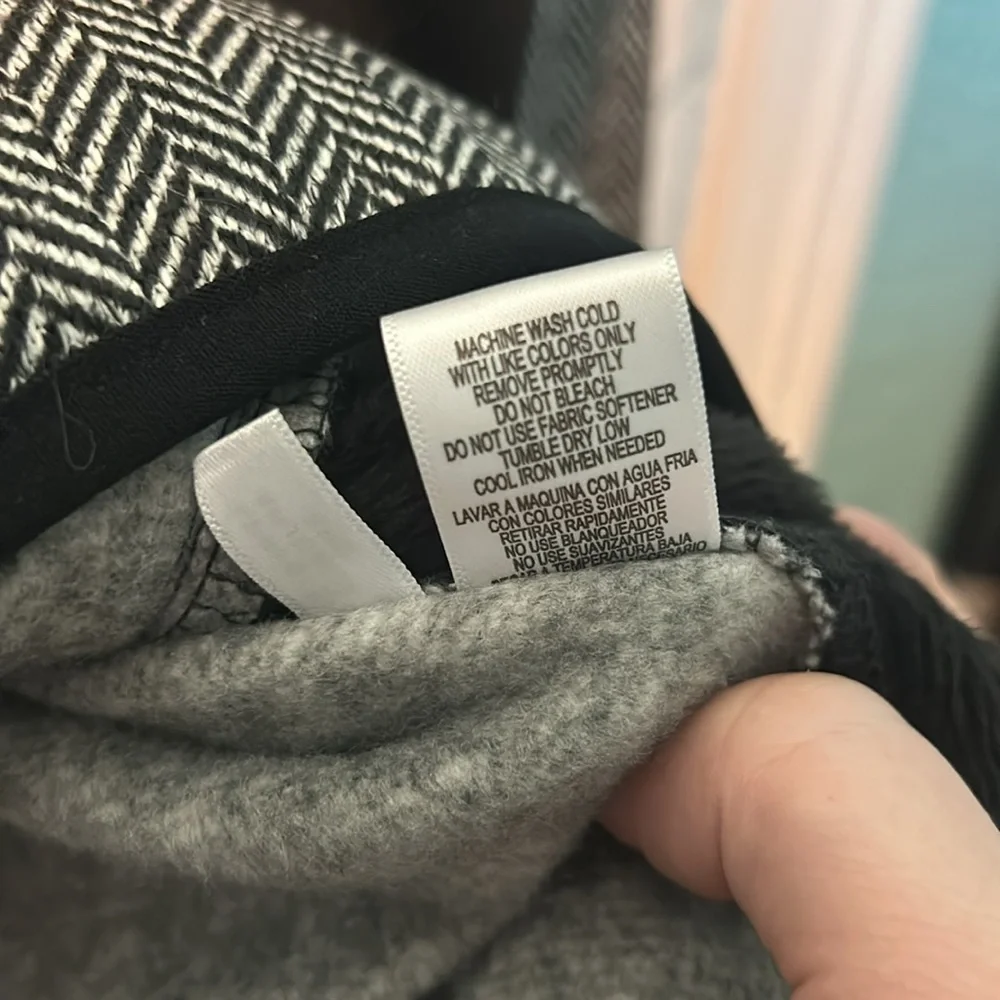 NWT | Marc New York‎ | Black and White Herringbone Jacket | Sz Large